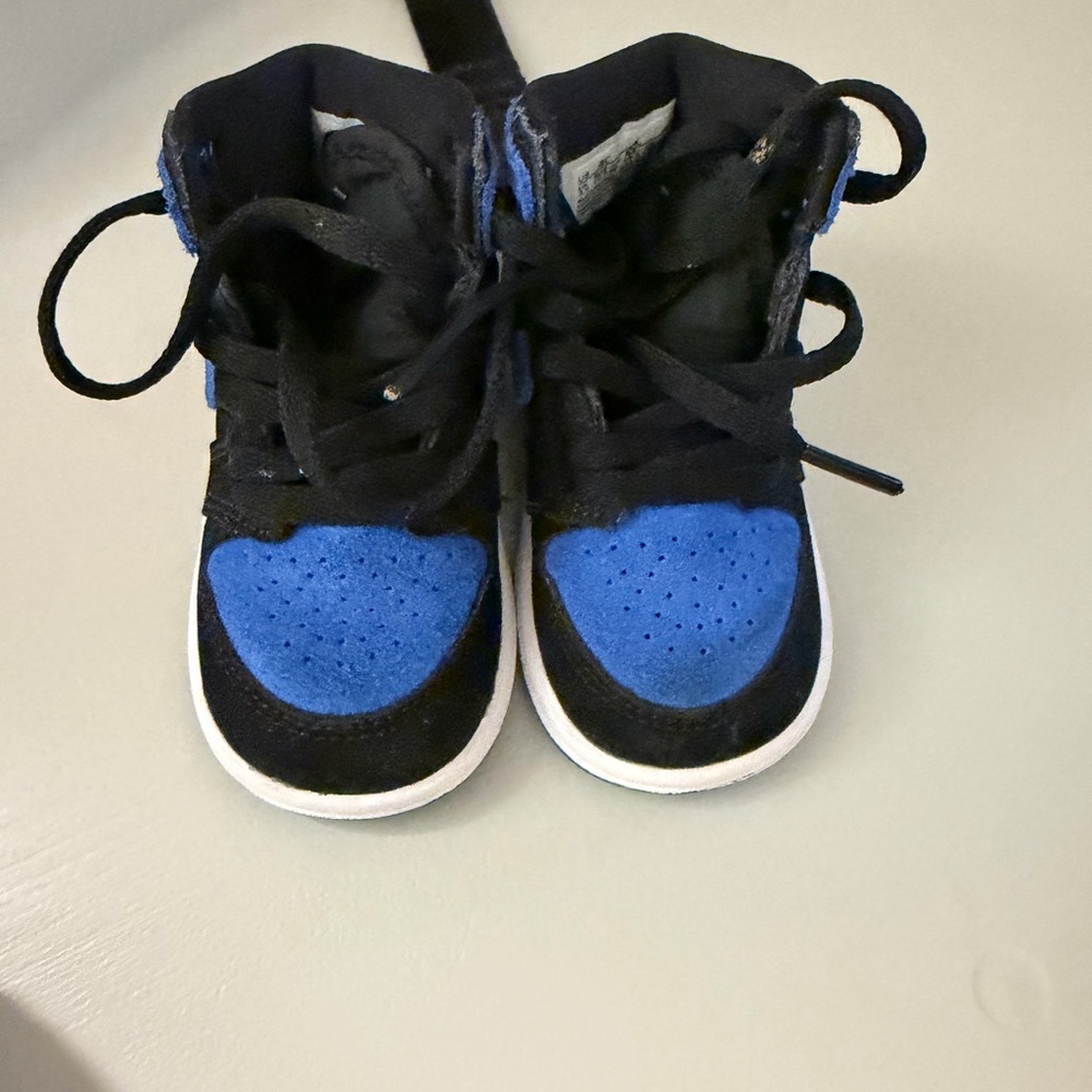 Kids Black and Blue Sneakers